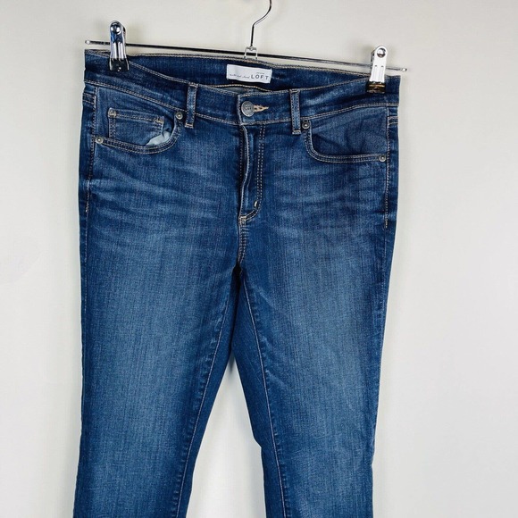 Loft Womans Sz 28 6 Modern Skinny Medium Blue Pockets Pockets - Picture 5 of 7